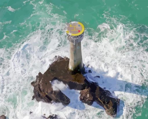 Longships Lighthouse Diamond Painting