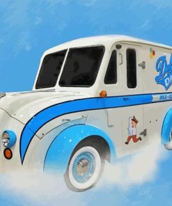 Milk Truck Diamond Painting