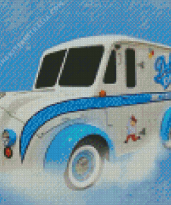 Milk Truck Diamond Painting