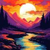 Mountain Sunrise Diamond Painting