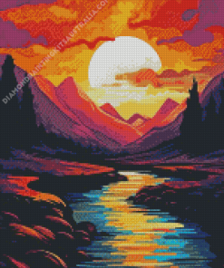 Mountain Sunrise Diamond Painting