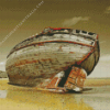 Old Stranded Boat Diamond Painting