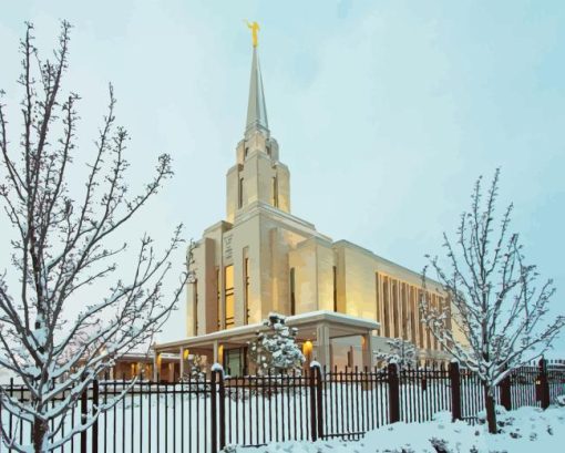 Oquirrh Temple Diamond Painting