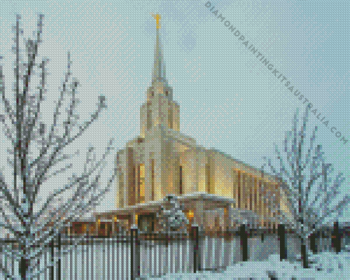 Oquirrh Temple Diamond Painting