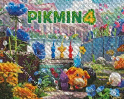 Pikmin Game Poster Diamond Painting