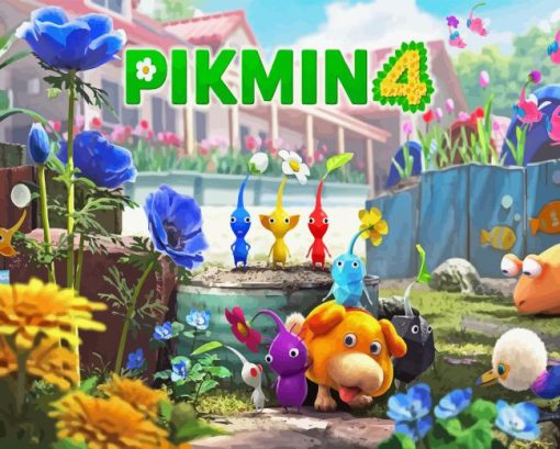 Pikmin Game Poster Diamond Painting