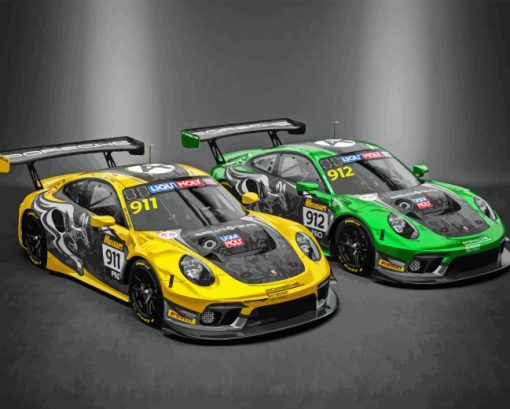 Porsche Racing Cars Diamond Painting