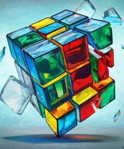 Rubiks Cube Diamond Painting