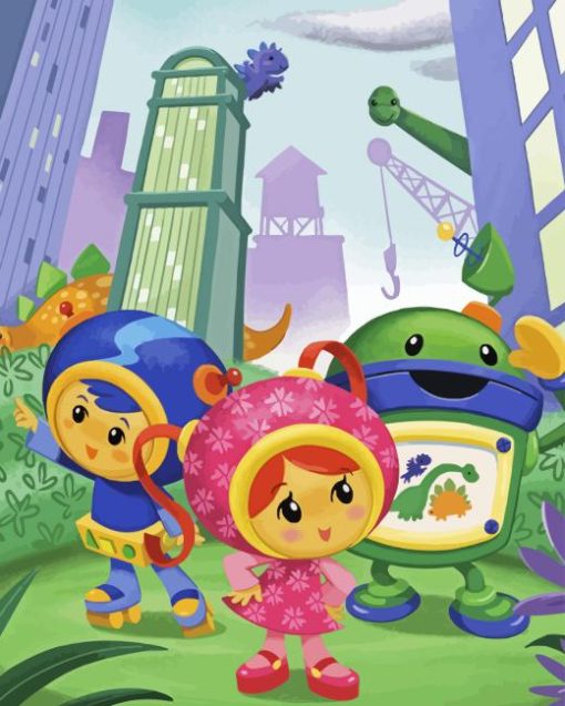 Team Umizoomi Characters Diamond Painting