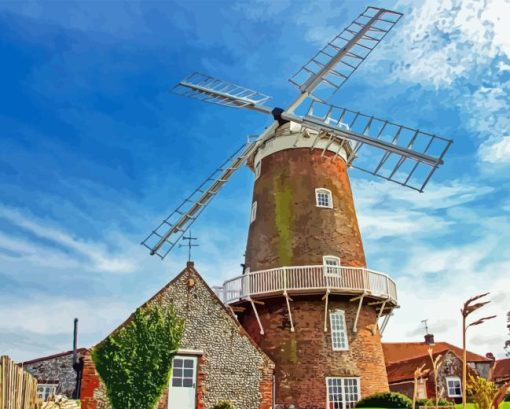 The Cley Windmill Diamond Painting