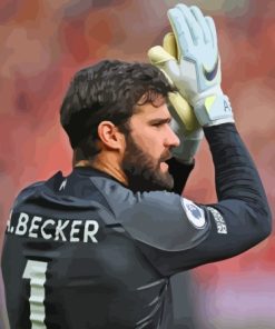 The Goal Keeper Alisson Becker Diamond Painting