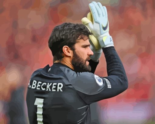 The Goal Keeper Alisson Becker Diamond Painting