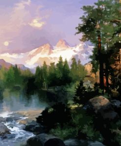 The Three Tetons Thomas Moran Diamond Painting