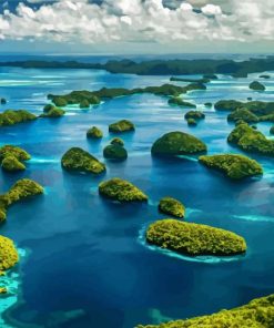 The Rock Islands Of Koror Palau Diamond Painting