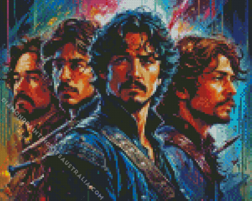 Three Musketeers Art Diamond Painting