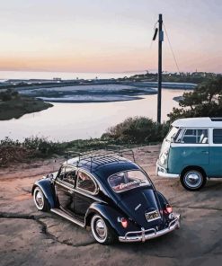 Vintage Volkswagen Bug Diamond Painting