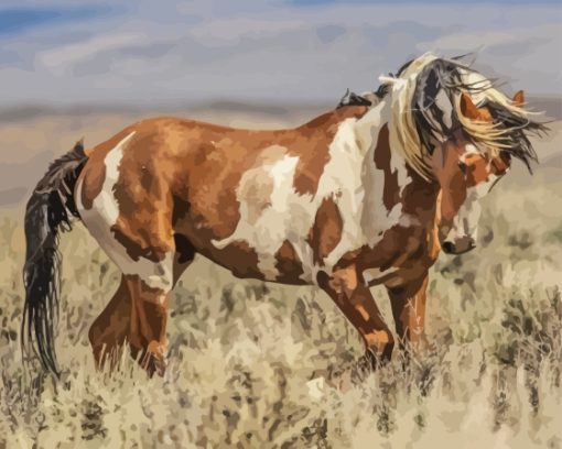 Wild Mustang Diamond Painting