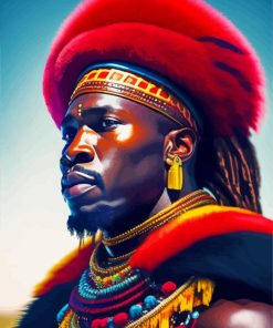 Zulu African Man Diamond Painting