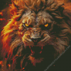 Angry Lion Animal Diamond Painting