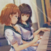 Anime Girls At The Piano Diamond Painting