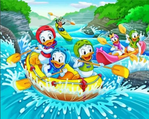 Duck Donald And Nephews Diamond Painting