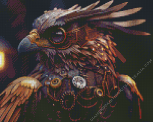 Eagle Bird Steampunk Diamond Painting