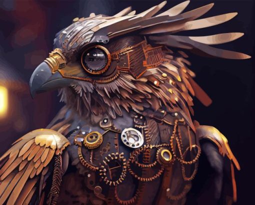 Eagle Bird Steampunk Diamond Painting