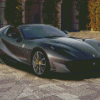 Grey Ferrari Car Diamond Painting