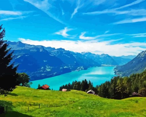 Interlaken Lake Diamond Painting