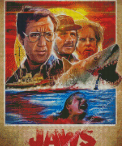 Jaws Poster Diamond Painting