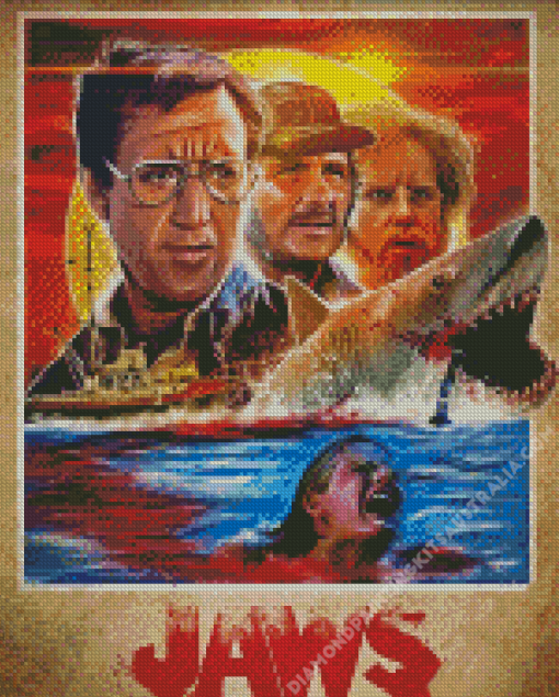 Jaws Poster Diamond Painting