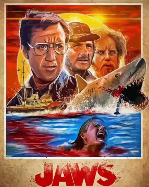 Jaws Poster Diamond Painting