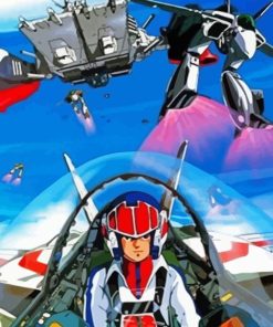 Macross Anime Diamond Painting