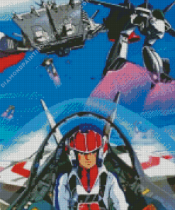 Macross Anime Diamond Painting