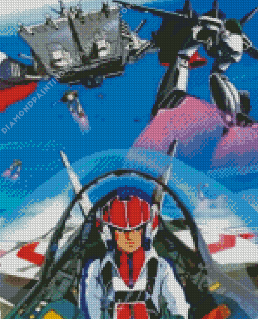 Macross Anime Diamond Painting