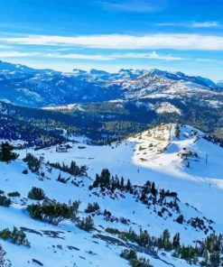 Mammoth Mountain Landscape Diamond Painting