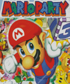 Mario Party Poster Diamond Painting