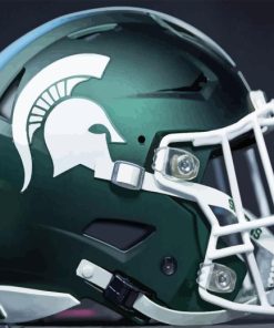 Michigan State Football Helmet Diamond Painting