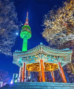 Namsan Tower Diamond Painting