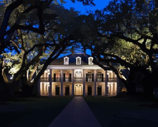 Oak Alley Plantation Diamond Painting