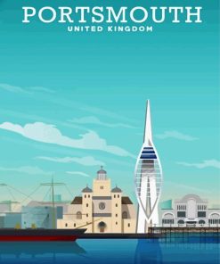 Portsmouth City Poster Diamond Painting