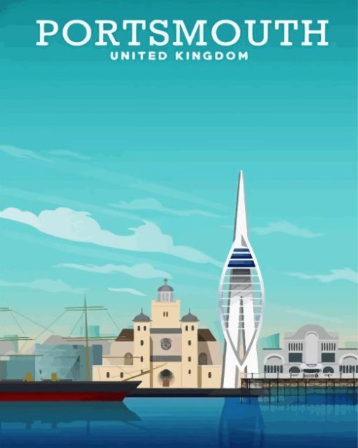 Portsmouth City Poster Diamond Painting