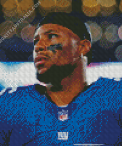 Saquon Barkley Diamond Painting