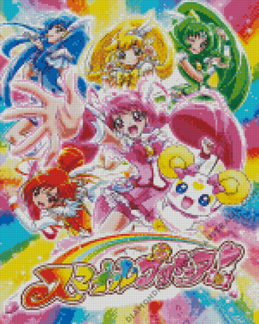 Smile Precure Poster Diamond Painting