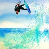 Splatter Kitesurfing Diamond Painting