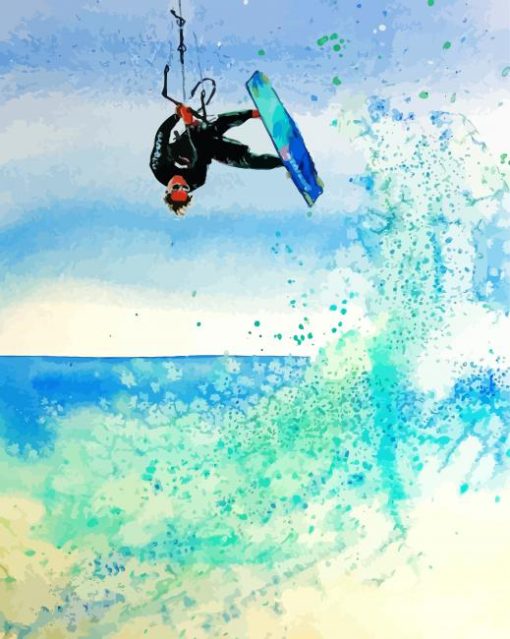 Splatter Kitesurfing Diamond Painting