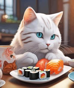 Sushi Cat Diamond Painting