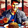 Tom Cruise Rock And Roll Diner Diamond Painting