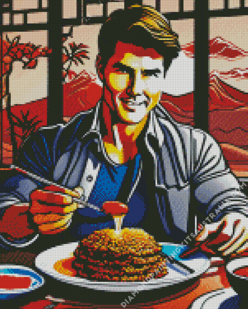 Tom Cruise Rock And Roll Diner Diamond Painting