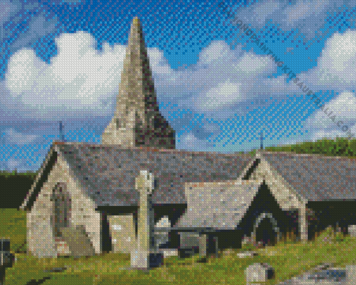 Trebetherick Church Diamond Painting